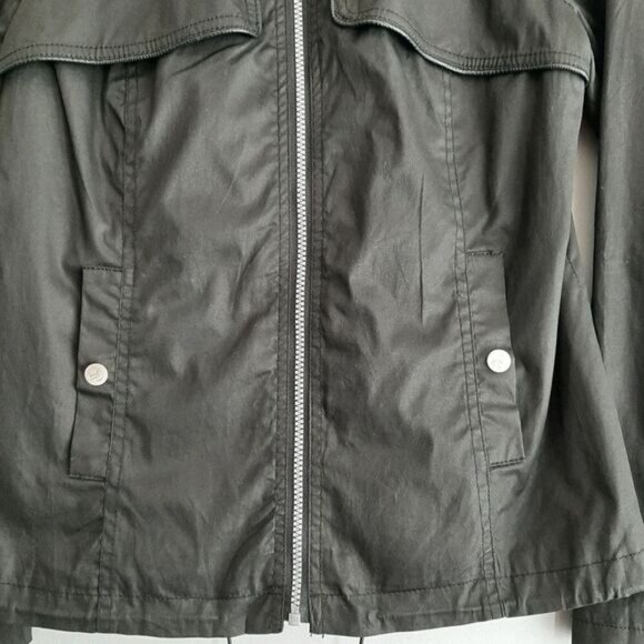 SAM EDELMAN Full-Zip Utility Jacket  Windbreaker Black Sz XS - Picture 5 of 13